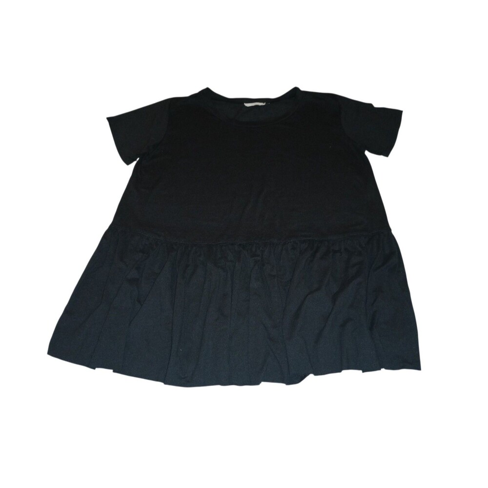 Entro Short Sleeve Peplum Top Size L